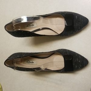 Clark’s Azizi Isobel High Heels -black tweed combo